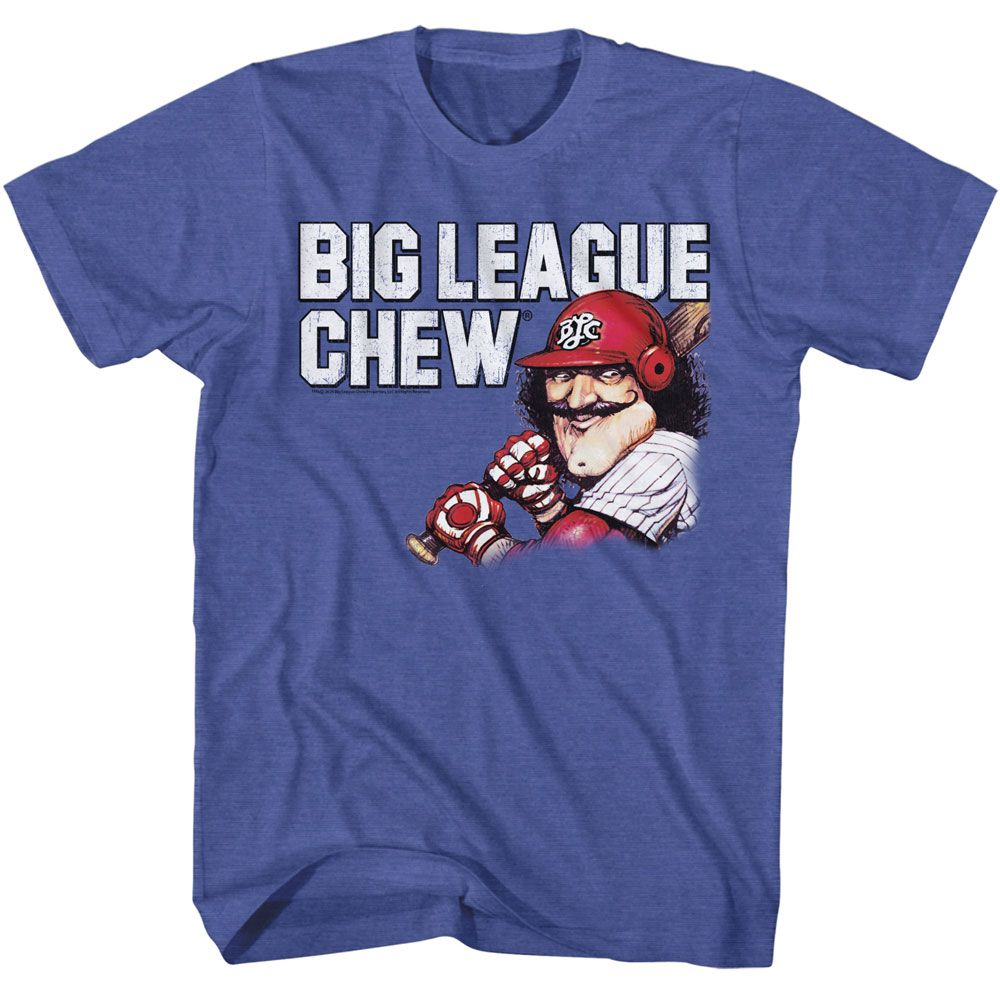 Wholesale Big League Chew Vintage Moustache Royal Heather T-Shirt
