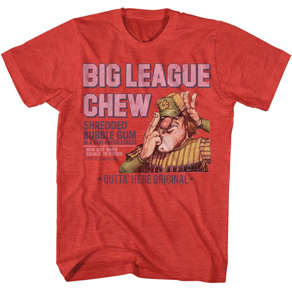Wholesale Big League Chew Washed Pitcher Red Heather T-Shirt