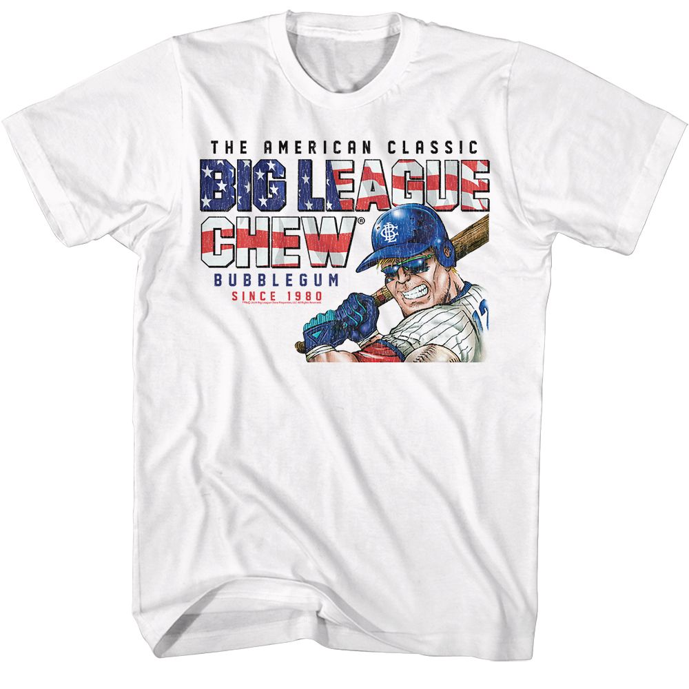 Wholesale Big League Chew America Text White T-Shirt