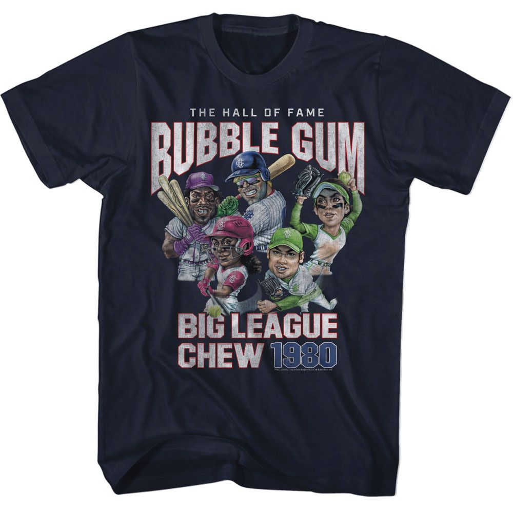Wholesale Big League Chew Hall of Fame Navy Blue T-Shirt
