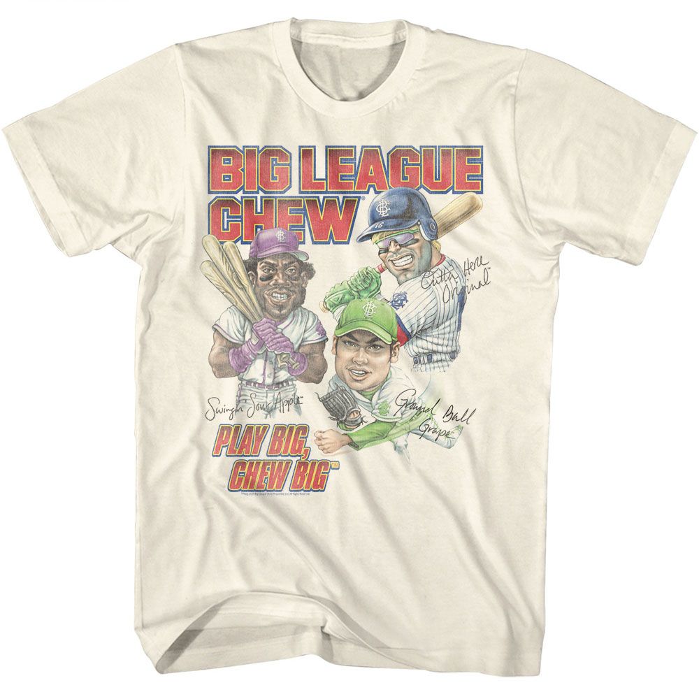Wholesale Big League Chew Play Big Chew Big Natural White T-Shirt