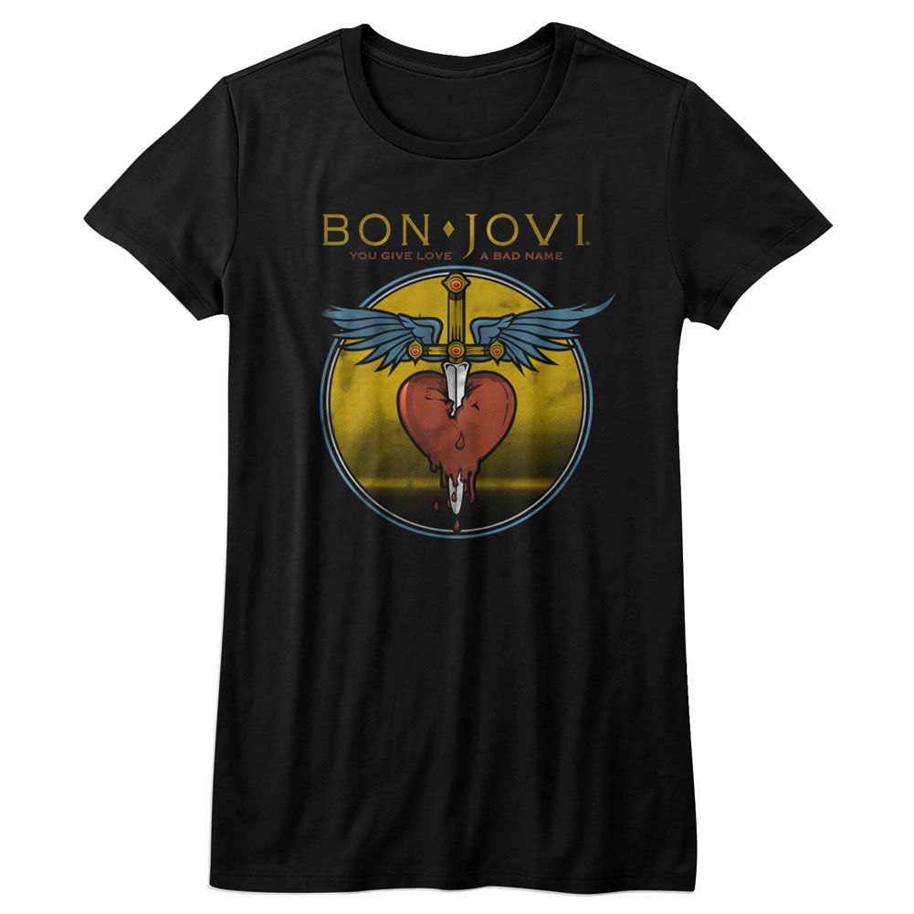 Bon Jovi Bad Name Black Women's T-Shirt