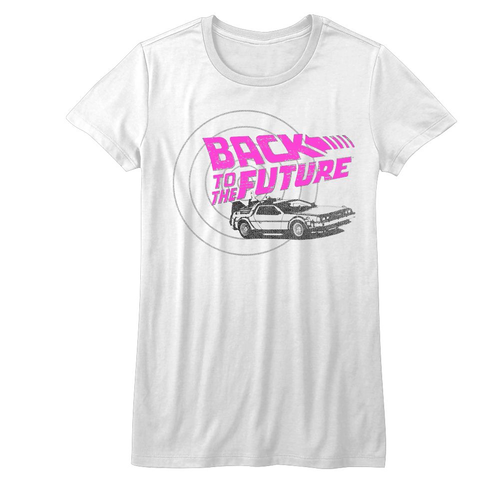 Back to the Future Checkers White Women's T-Shirt