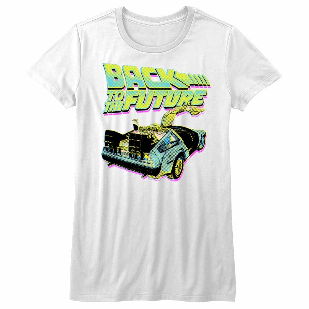 Back to the Future Btf Neon White Women's T-Shirt