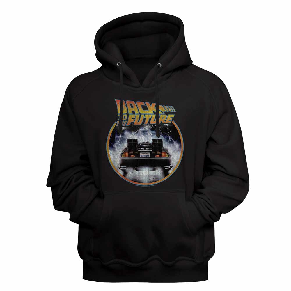 Back to the Future Back to the Back Black Hoodie