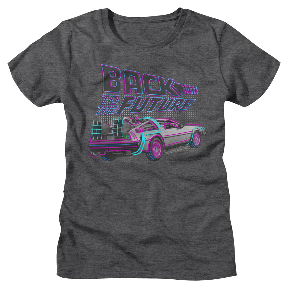 Back to the Future High Lights Dark Charcoal Heather Women's T-Shirt