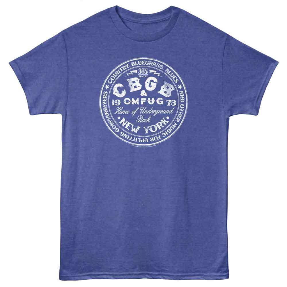 CBGB Circle Royal Heather T-Shirt