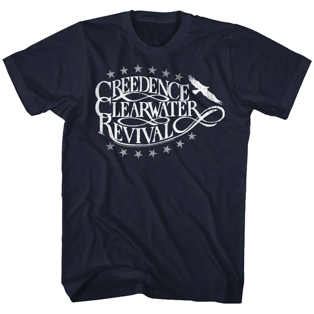 Creedence Clearwater Revival Eagle Navy T-Shirt