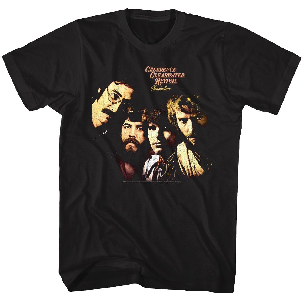 Creedence Clearwater Revival Pendulum Cover Black T-Shirt