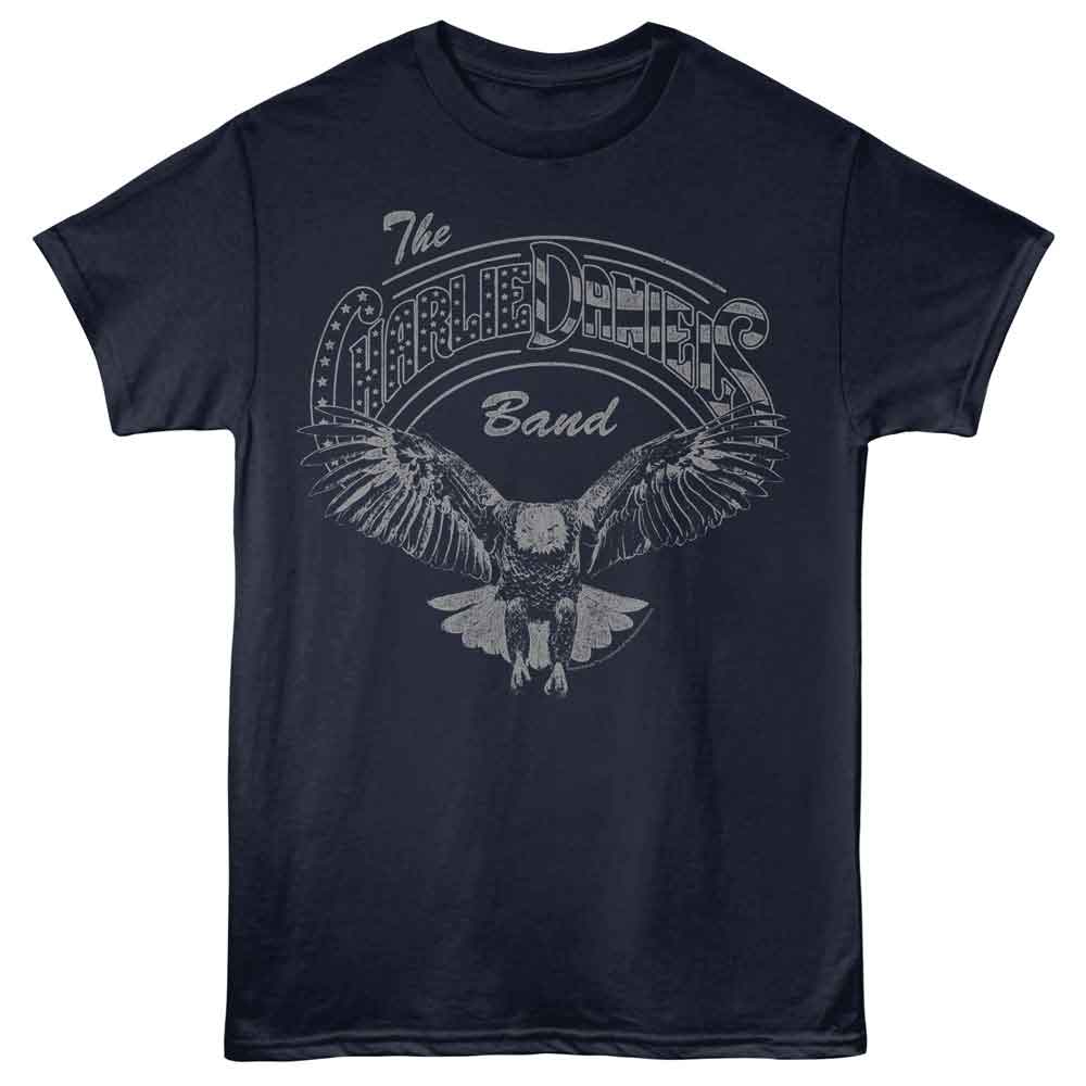 Charlie Daniels Band CDB Stars Stripes and Eagle Navy T-Shirt