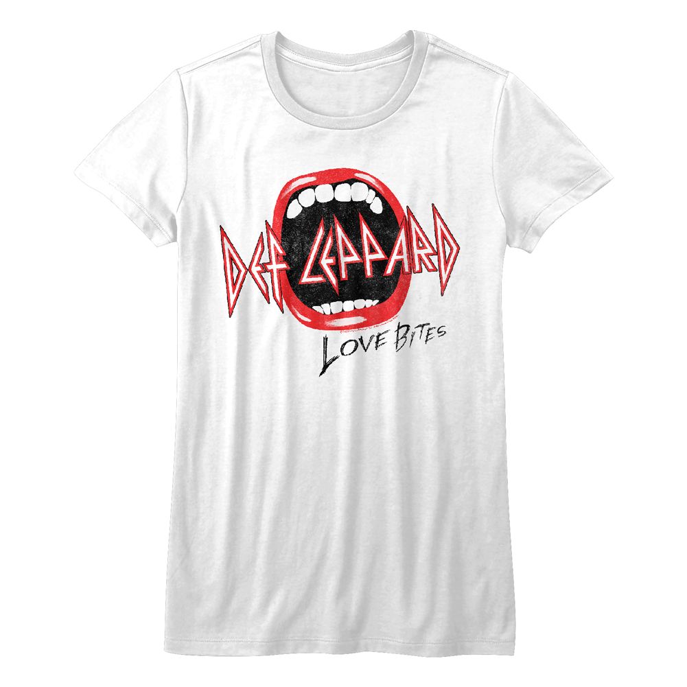 Def Leppard Mouth White Women's T-Shirt
