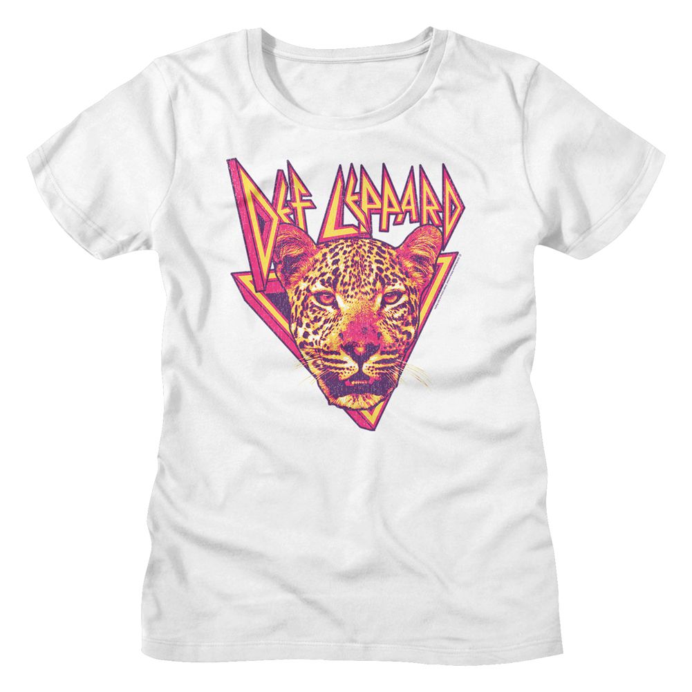 Def Leppard Leppard Leopard White Women's T-Shirt