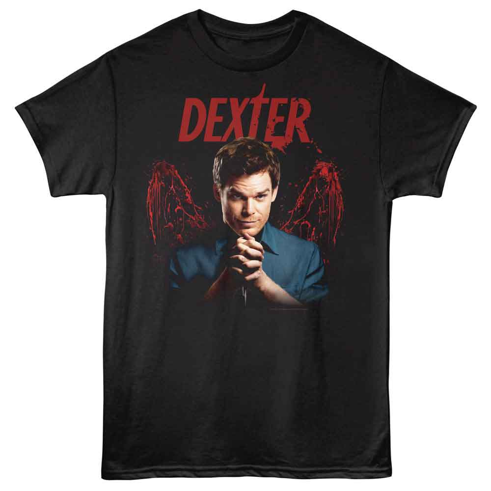Dexter Blood Wings Alt Black T-Shirt