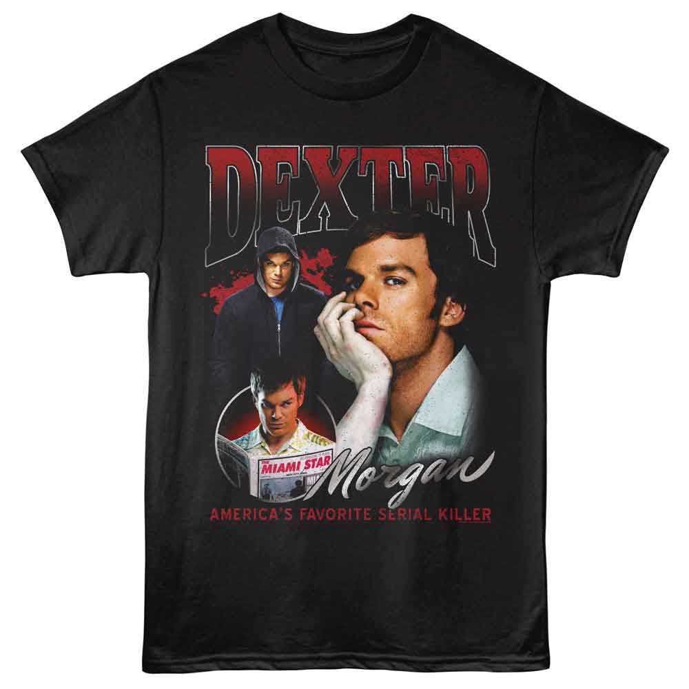 Dexter Morgan Collage Black T-Shirt