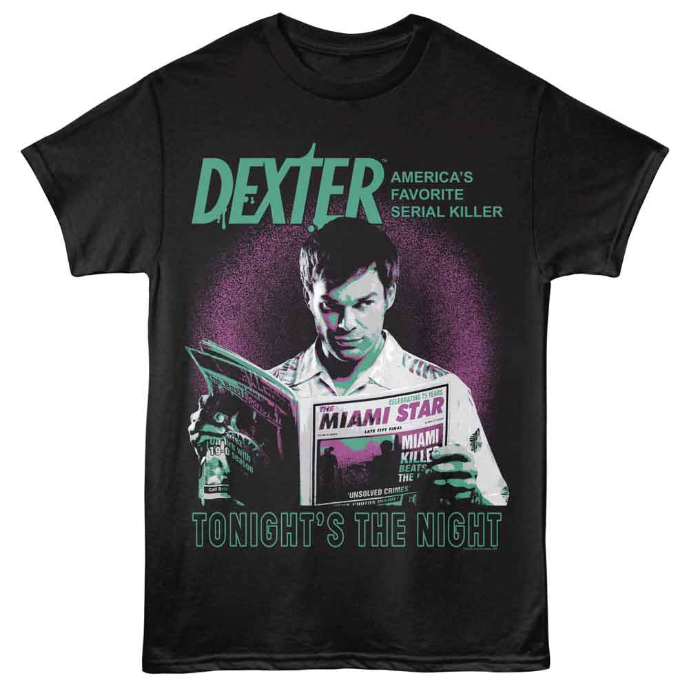 Dexter Tonights The Night Black T-Shirt
