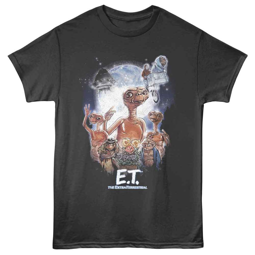 E.T. Multiple E.T. with Moon Smoke T-Shirt