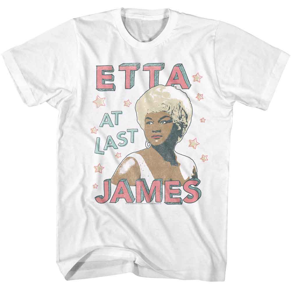 Etta James Doodle Style White T-Shirt