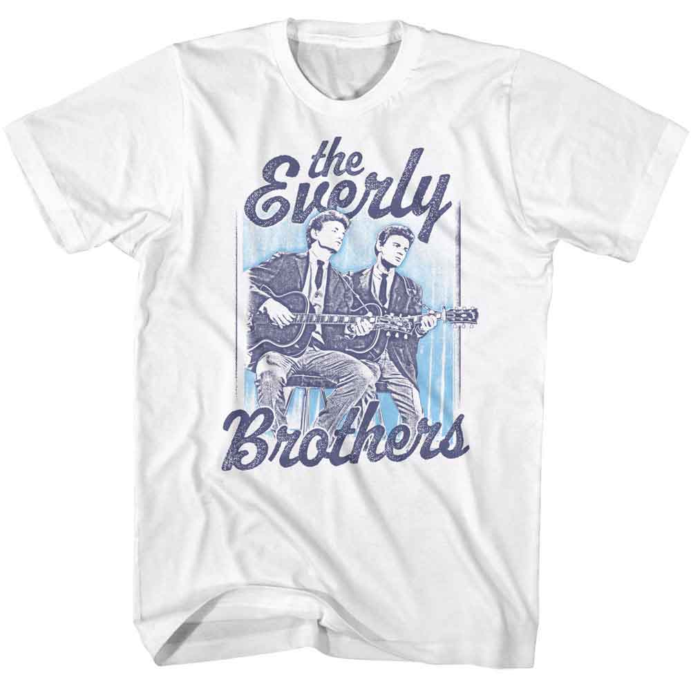 Everly Brothers Cool Contrast White T-Shirt