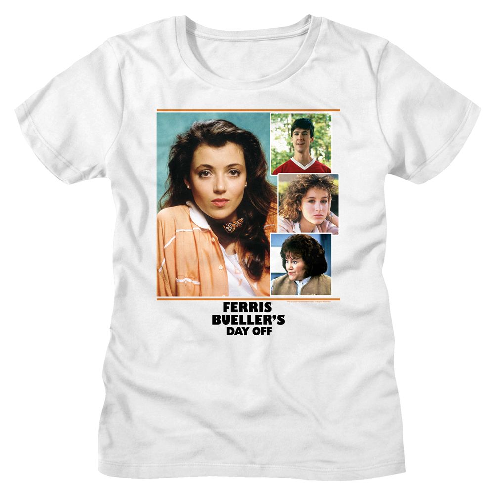 Ferris Buellers Day Off Sloane Collage White Women's T-Shirt