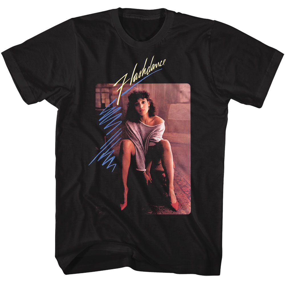 Flashdance Poster Black T-Shirt
