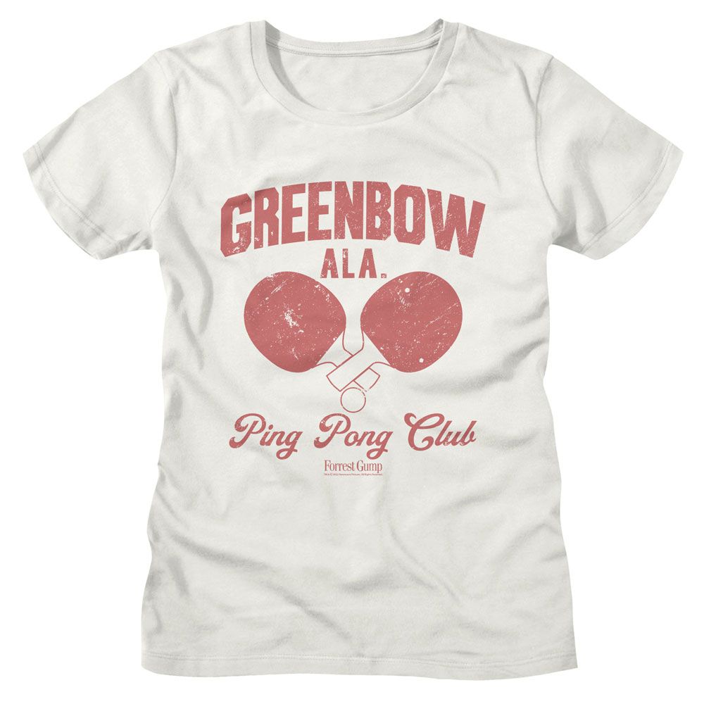 Forrest Gump Forrest Gump Greenbow Ping Pong Vintage White Women's T-Shirt