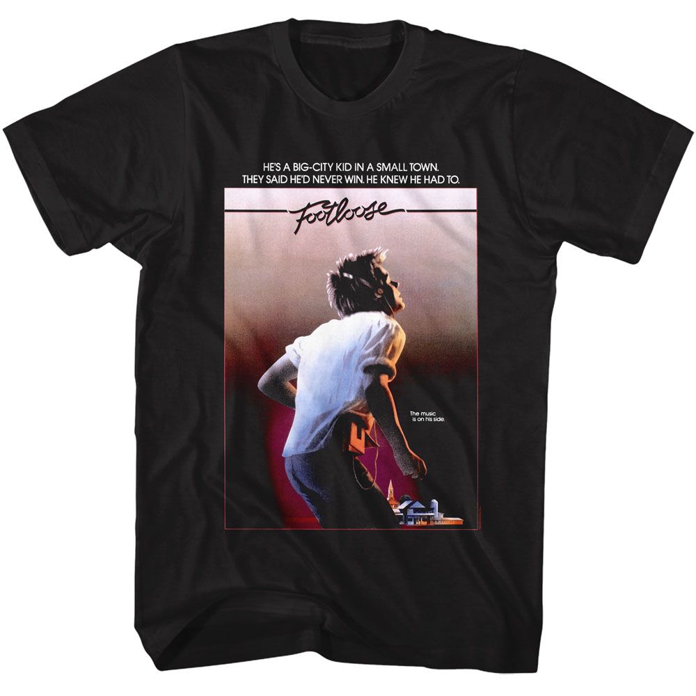 Footloose Poster Black T-Shirt