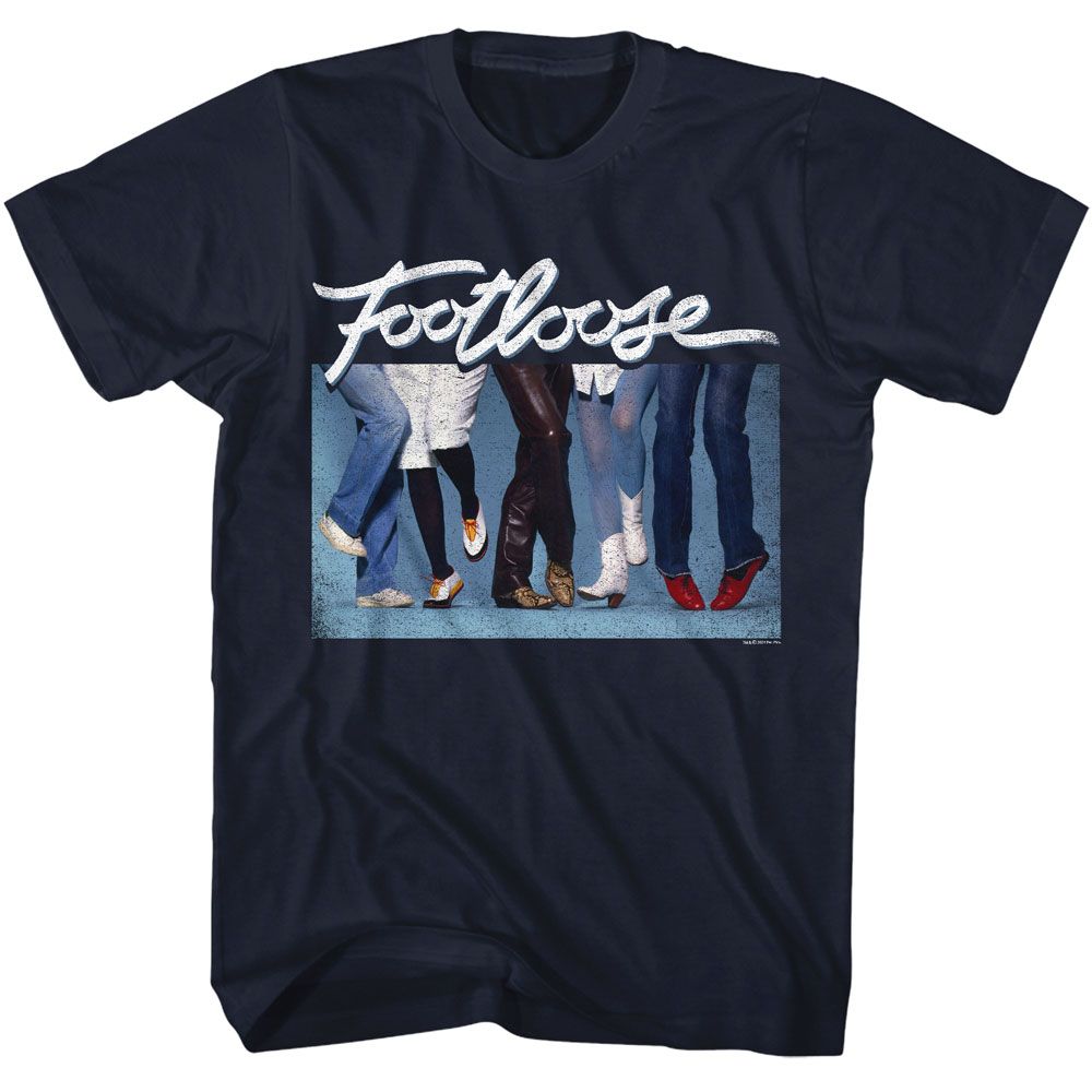 Footloose Legs and Feet Navy T-Shirt