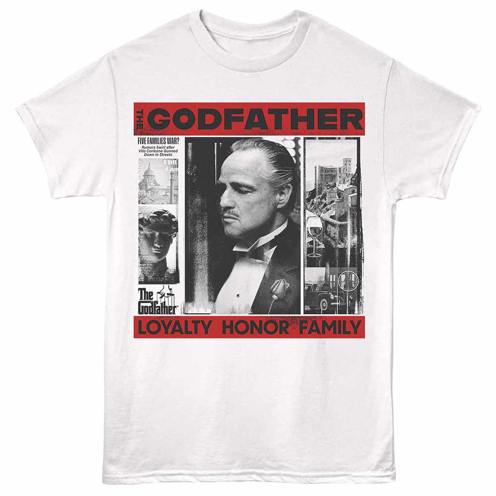 The Godfather Loyalty Honor Family White T-Shirt
