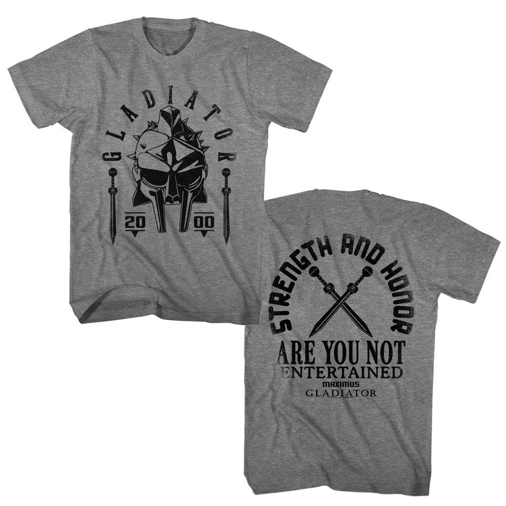 Gladiator Are you Not Entertained Graphite Heather T-Shirt