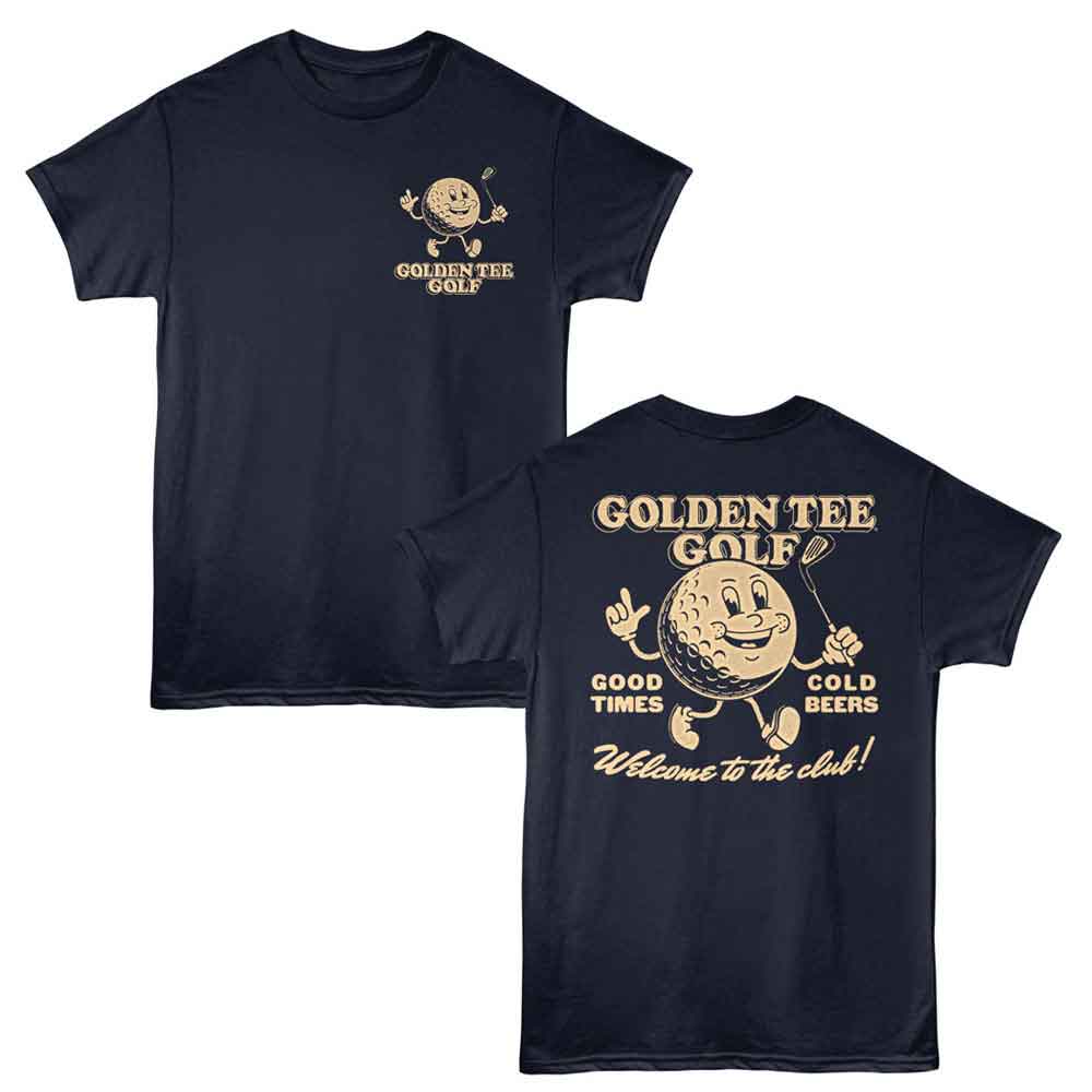 Golden Tee Welcome Club One Color Navy T-Shirt