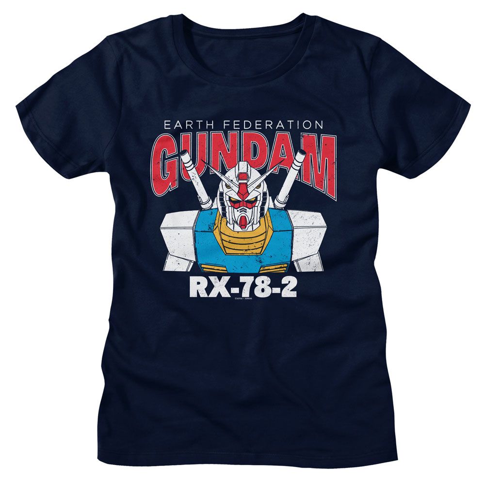 Gundam Gundam Rx 78 2 Model Navy Women's T-Shirt