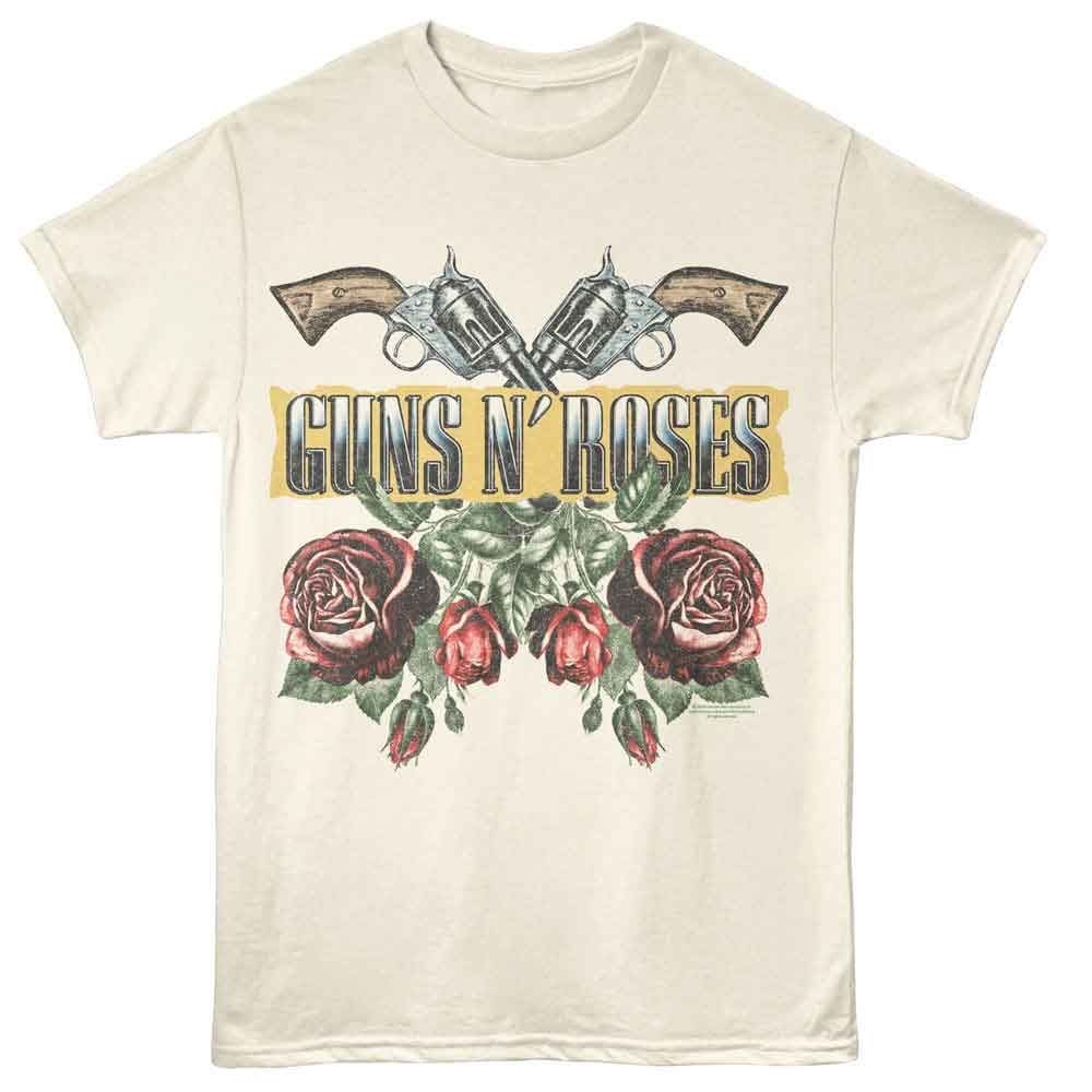 Wholesale GUNS N ROSES GNR ROSES AND GUNS NATURAL T-Shirt