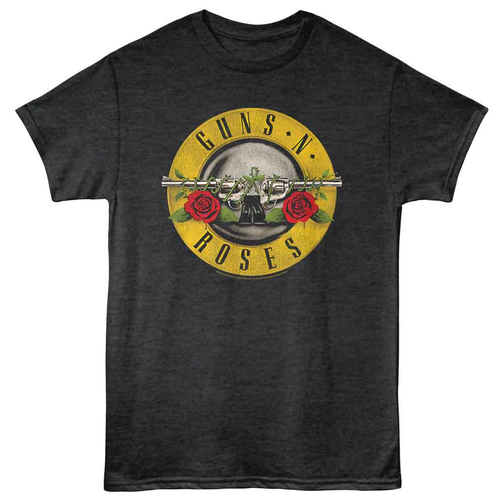 Guns n Roses GNR Bullet Black Heather T-Shirt