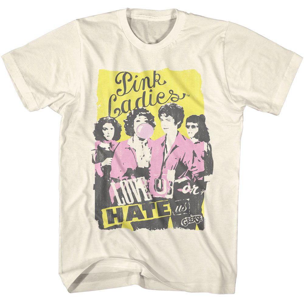 Grease Love or Hate Natural T-Shirt