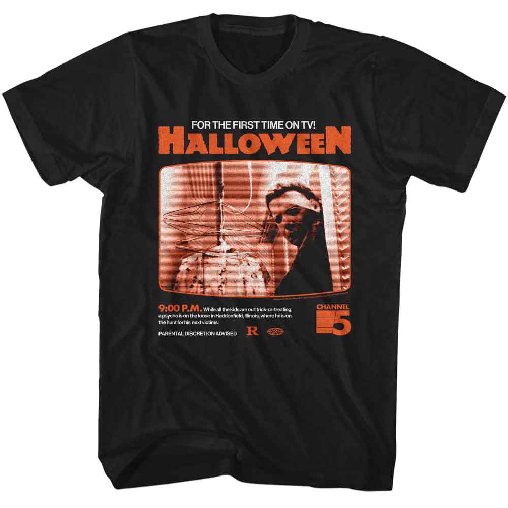 Halloween TV Guide 81 Black T-Shirt