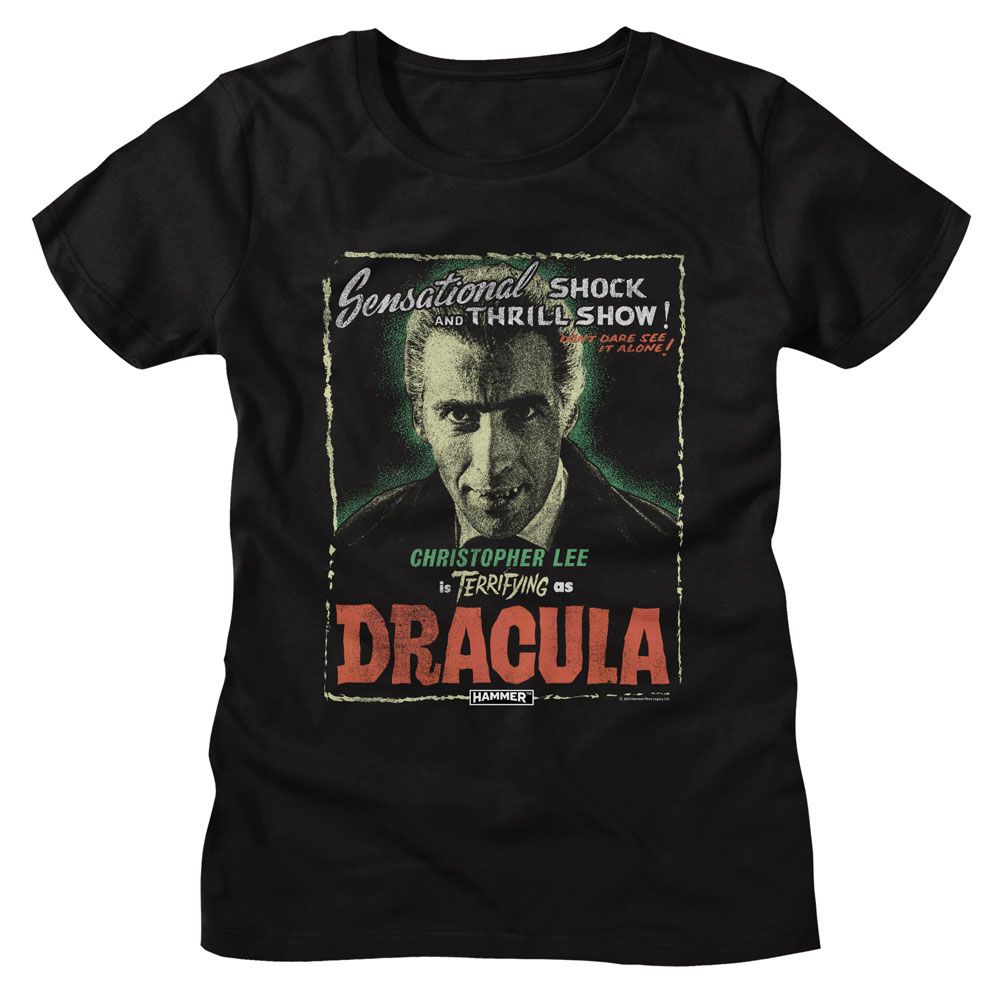 Hammer Horror Hammer Horror Lee As Dracula Black Women's T-Shirt