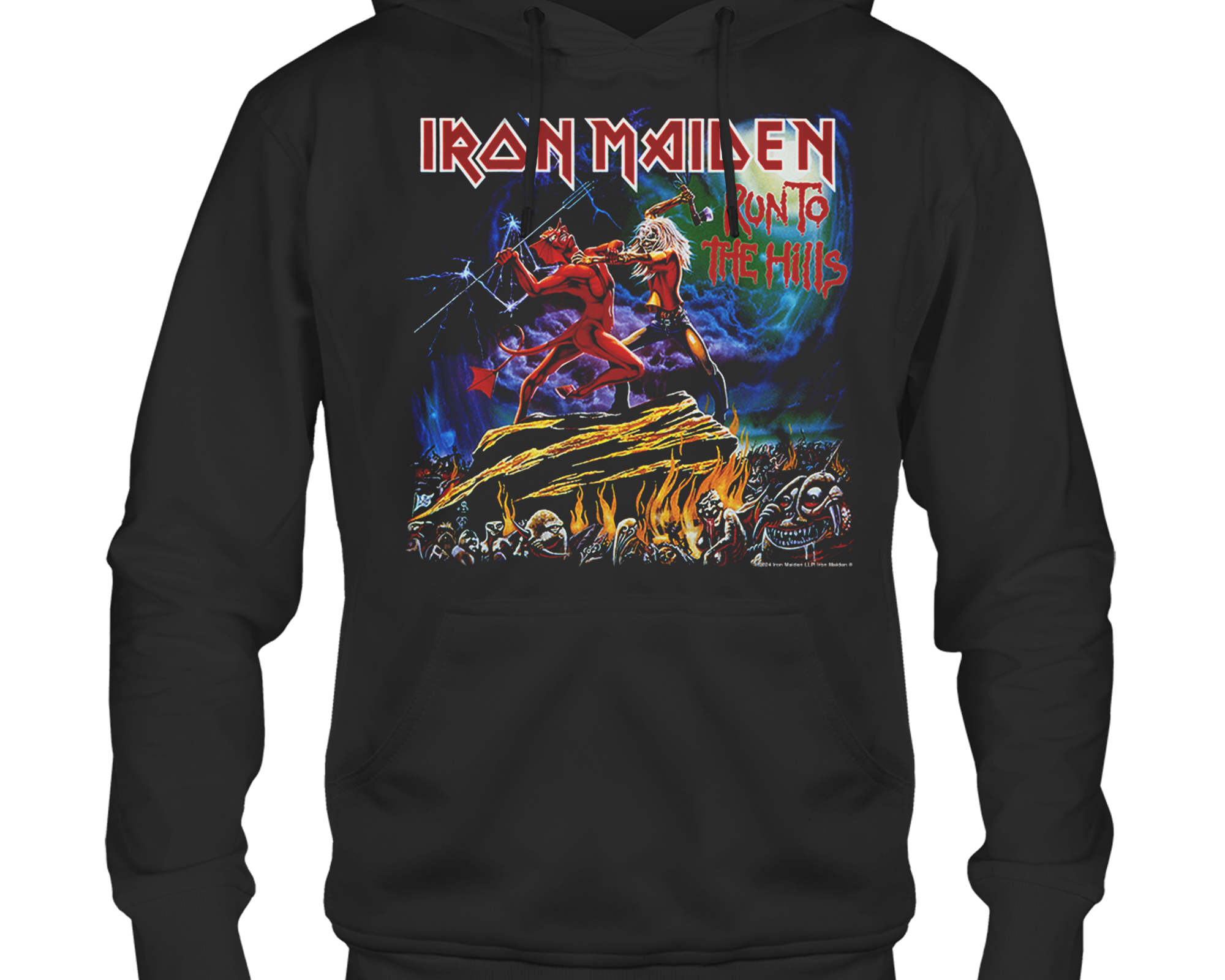 Iron Maiden Run to Hills F/B Print Hoodie