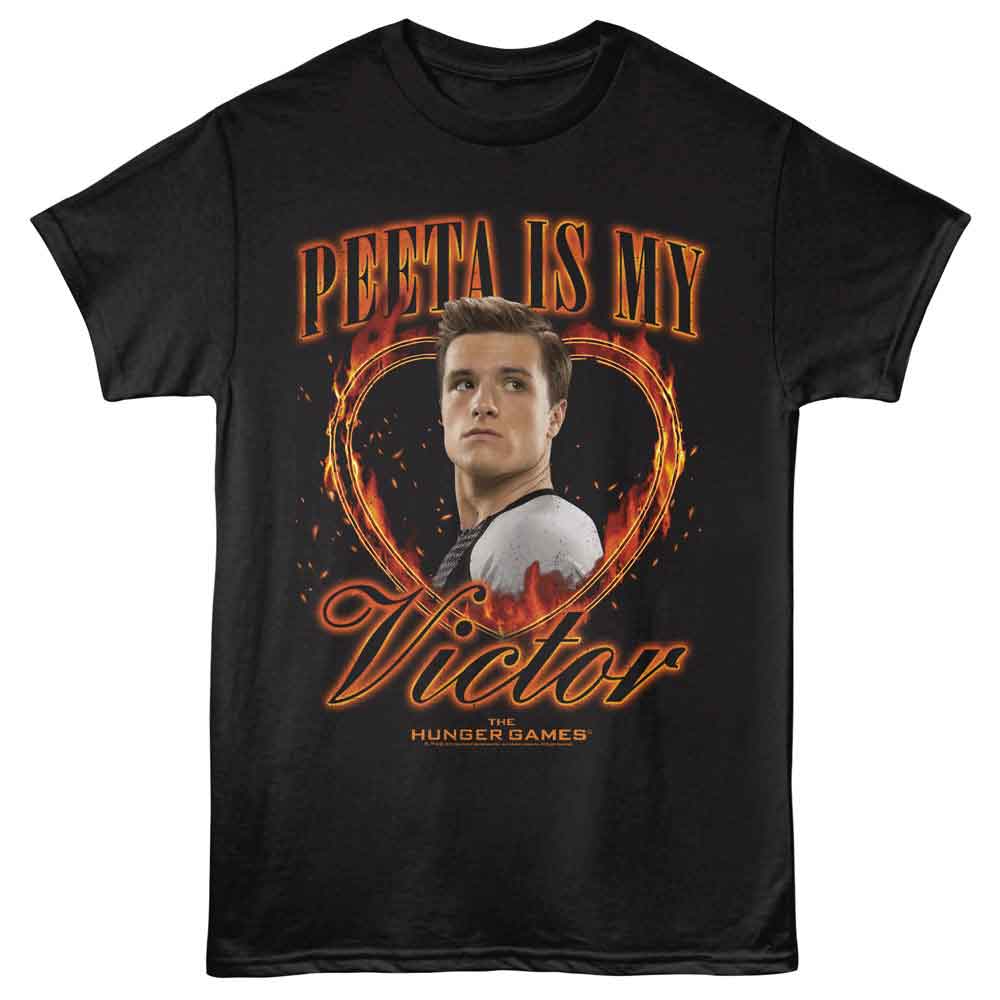 Hunger Games Peeta is my Victor Black T-Shirt