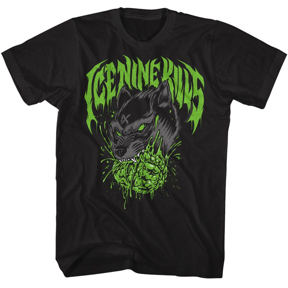 Wholesale Ice Nine Kills Brain Wolf T-Shirt