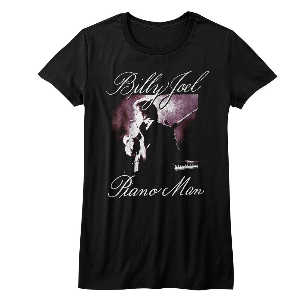 Billy Joel Piano Man Black Women's T-Shirt