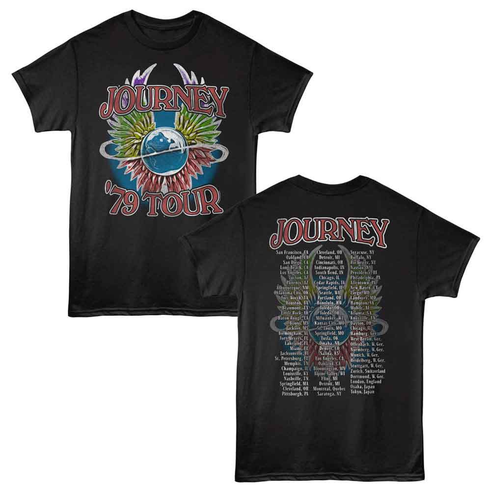 Journey 79 Tour Locals Black T-Shirt
