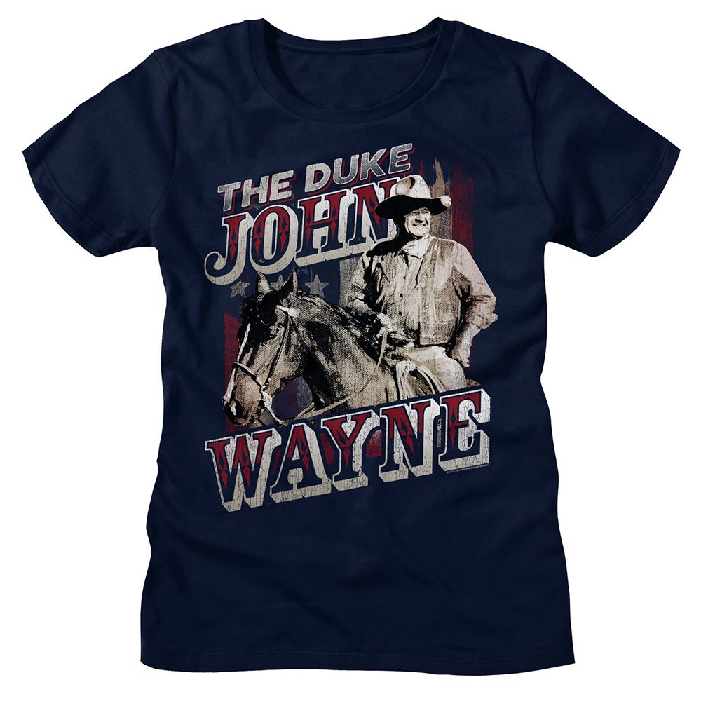 John Wayne John Wayne The Duke Navy Women's T-Shirt
