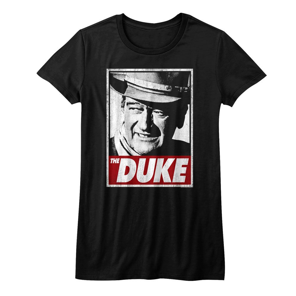 John Wayne Tha Duke Black Women's T-Shirt