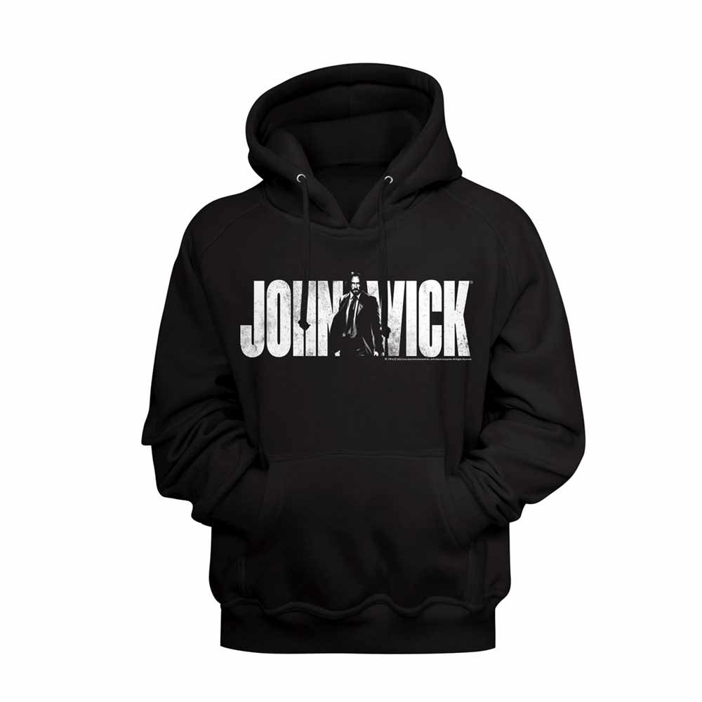 John Wick With Name Black Hoodie