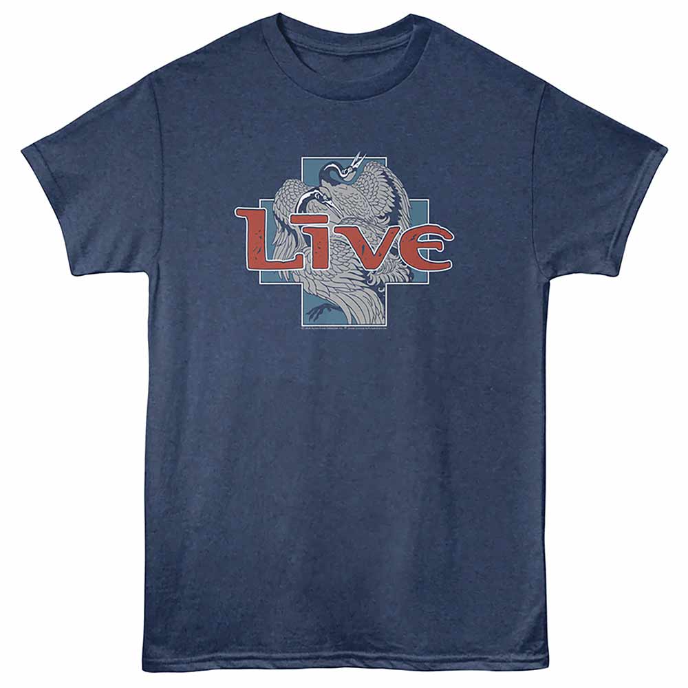 Live Heron Navy Heather T-Shirt