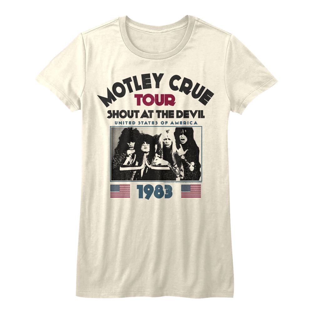 Motley Crue Satd83 Vintage White Women's T-Shirt