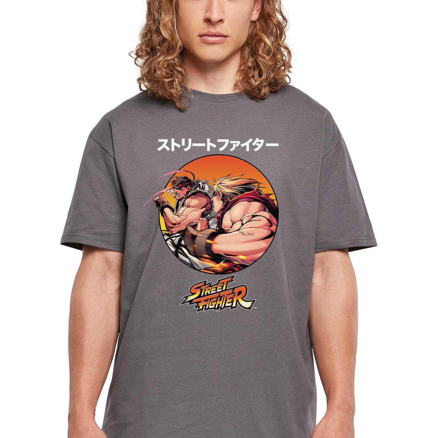 Wholesale Street Fighter t-shirt for your store - Men's T-Shirt Street Fighter Logo 2.0 Graphic Print Tee Dark Shadow (image…