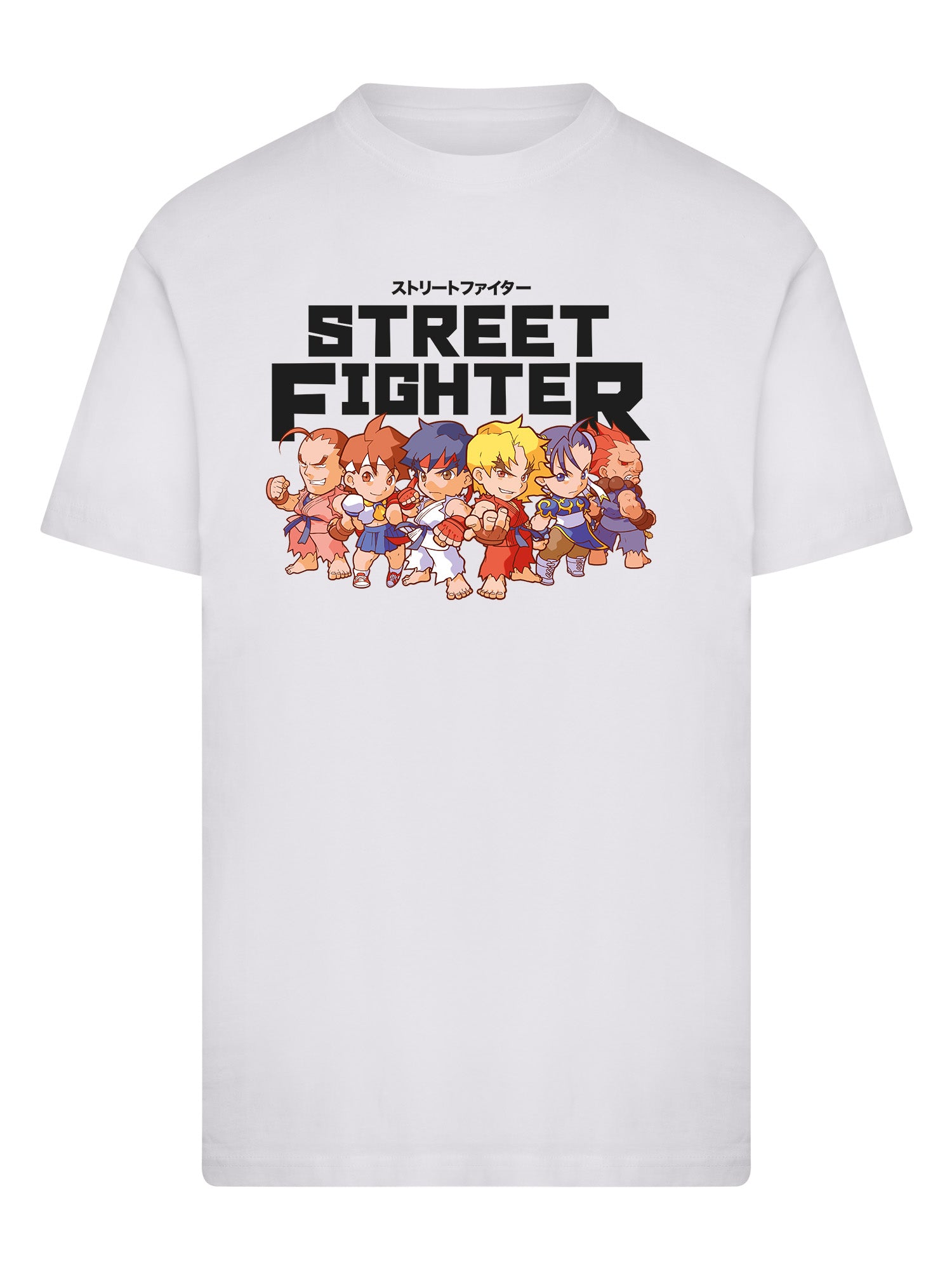 Wholesale Street Fighter t-shirt for your store - Men's T-Shirt Street Fighter Logo 3.0 Graphic Print Tee White (image 3)
