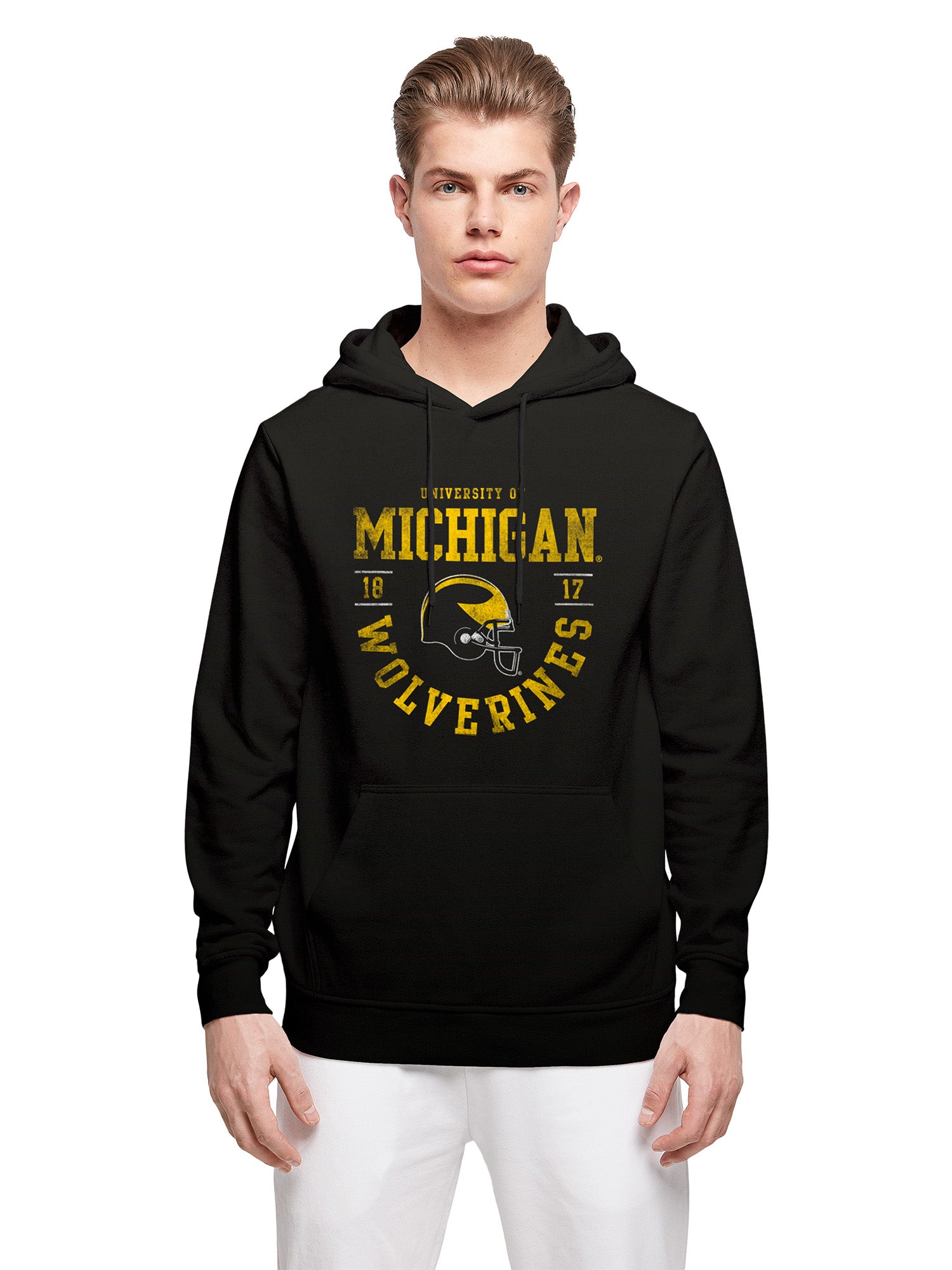 University of Michigan Vintage Michigan Wolverines Hoodie - Black