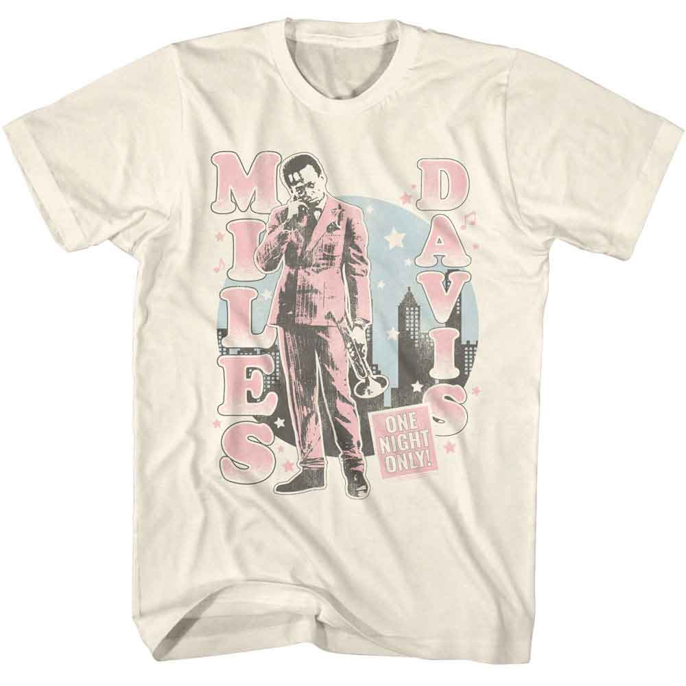Miles Davis One Night Only Cityscape Natural T-Shirt